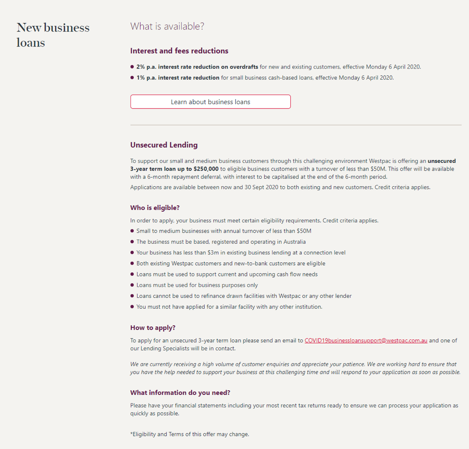 New Business Loan